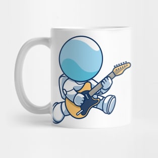 astronaut playing guitar Mug